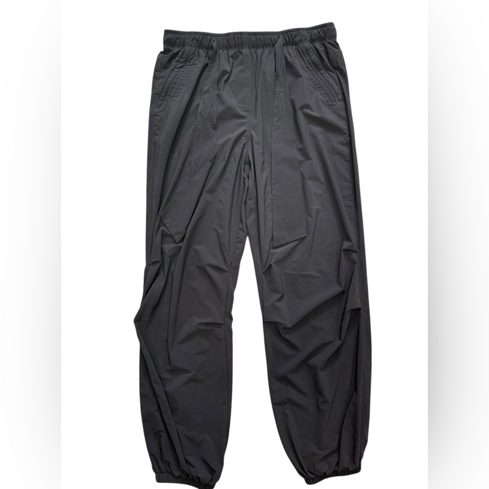 PASKHO Serene Joggers Pants Ultra Comfort Sash Tied Womens Medium Pants black